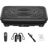 Plataforma vibratoria para ejercicio en casa, drenaje linfático, quema grasa y tonificación muscular para mujeres y hombres.