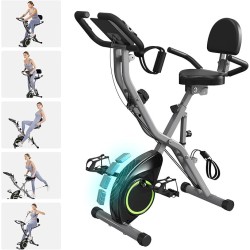 USLIM Bicicleta estática | Bicicleta estatica plegable con 16 niveles