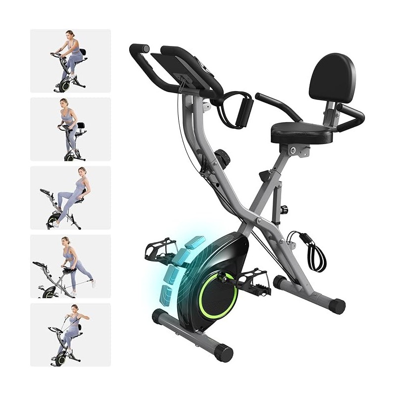 USLIM Bicicleta estática | Bicicleta estatica plegable con 16 niveles USLIM Bicicleta estática | Bicicleta estatica plegable con 16 niveles