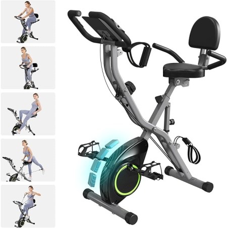USLIM Bicicleta estática | Bicicleta estatica plegable con 16 niveles