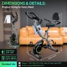 USLIM Bicicleta estática | Bicicleta estatica plegable con 16 niveles