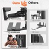 Sportsroyals gimnasio en casa con polea y pila de 154 lb, máquina de entrenamiento de fuerza para cuerpo completo.