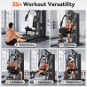 Sportsroyals gimnasio en casa con polea y pila de 154 lb, máquina de entrenamiento de fuerza para cuerpo completo.