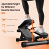 Sweetcrispy Mini steppers con bandas de resistencia para ejercicio en casa, máquina de giro portátil para entrenamiento de cuerp