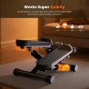 Sweetcrispy Mini steppers con bandas de resistencia para ejercicio en casa, máquina de giro portátil para entrenamiento de cuerp