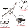 Sunny Row-N-Ride: máquina de sentadillas plegable con resistencia ajustable para brazos, glúteos y piernas en casa.