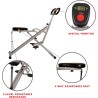 Sunny Row-N-Ride: máquina de sentadillas plegable con resistencia ajustable para brazos, glúteos y piernas en casa.