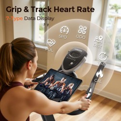 YOSUDA bicicleta estática magnética para casa, 136 kg, silenciosa, con app, soporte para tablet y cursos para bajar de peso.