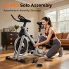 YOSUDA bicicleta estática magnética para casa, 136 kg, silenciosa, con app, soporte para tablet y cursos para bajar de peso.