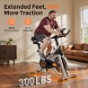 YOSUDA bicicleta estática magnética para casa, 136 kg, silenciosa, con app, soporte para tablet y cursos para bajar de peso.