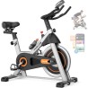 YOSUDA bicicleta estática magnética para casa, 136 kg, silenciosa, con app, soporte para tablet y cursos para bajar de peso.