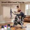 YOSUDA bicicleta estática magnética para casa, 136 kg, silenciosa, con app, soporte para tablet y cursos para bajar de peso.