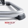 Mini stepper Sunny para ejercicio en casa, cardio de cuerpo completo con bandas de resistencia y app SunnyFit opcional.