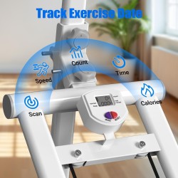 Stepper plegable YYJO para casa con manillar y resistencia ajustable, ideal para cardio y entrenamiento de escalera.