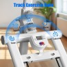 Stepper plegable YYJO para casa con manillar y resistencia ajustable, ideal para cardio y entrenamiento de escalera.