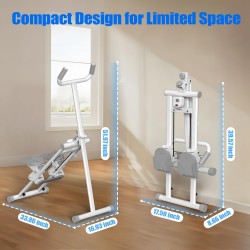 Stepper plegable YYJO para casa con manillar y resistencia ajustable, ideal para cardio y entrenamiento de escalera.