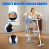 Stepper plegable YYJO para casa con manillar y resistencia ajustable, ideal para cardio y entrenamiento de escalera.