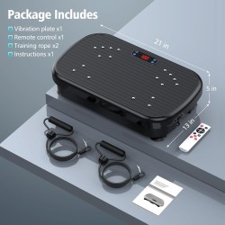 Plataforma vibratoria para drenaje linfático, tonificación y pérdida de peso, 150 kg de capacidad, ideal para cuerpo completo.