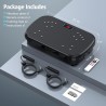 Plataforma vibratoria para drenaje linfático, tonificación y pérdida de peso, 150 kg de capacidad, ideal para cuerpo completo.