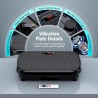 Plataforma vibratoria para drenaje linfático, tonificación y pérdida de peso, 150 kg de capacidad, ideal para cuerpo completo.