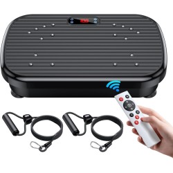 Plataforma vibratoria para drenaje linfático, tonificación y pérdida de peso, 150 kg de capacidad, ideal para cuerpo completo.