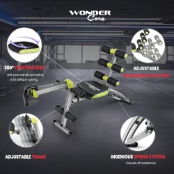 WONDER CORE 2 máquina de entrenamiento abdominal | Entrenamiento abdominal practico y seguro