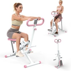 Máquina de sentadillas plegable para glúteos, piernas, abdomen y espalda, ideal para entrenamiento completo en casa.