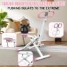 Máquina de sentadillas plegable para glúteos, piernas, abdomen y espalda, ideal para entrenamiento completo en casa.