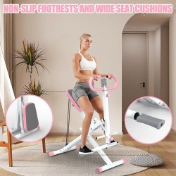 Máquina de sentadillas plegable para glúteos, piernas, abdomen y espalda, ideal para entrenamiento completo en casa.