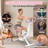 Máquina de sentadillas plegable para glúteos, piernas, abdomen y espalda, ideal para entrenamiento completo en casa.