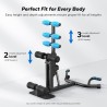 MERACH máquina de sentadillas profundas ajustable para glúteos, piernas y core, ideal para entrenamiento en casa.