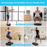 SoftGym plataforma vibratoria para drenaje linfático y tonificación, 204 kg de capacidad, ideal para entrenamiento corporal tota