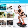 SoftGym plataforma vibratoria para drenaje linfático y tonificación, 204 kg de capacidad, ideal para entrenamiento corporal tota