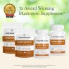 Real Mushrooms Cordyceps orgánico en cápsulas, energía y rendimiento con beta-glucanos, vegano y sin OGM, 300 cápsulas.