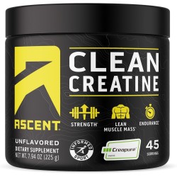Ascent Polvo de monohidrato de creatina limpia | Creatina pura y sin sabor