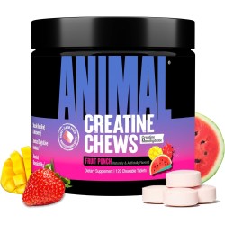 Animal - Tabletas masticables de creatina | Masticables con sabor a jugo de frutas