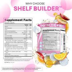 Creatina para mujer con BCAA, colágeno, biotina, ácido hialurónico, vitaminas y minerales. Rendimiento, belleza y digestión.
