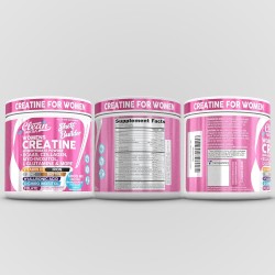 Creatina para mujer con BCAA, colágeno, biotina, ácido hialurónico, vitaminas y minerales. Rendimiento, belleza y digestión.