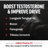 Test X180 Gummies Booster de testosterona | Gomitas de testosterona con sabor a ponche de bayas