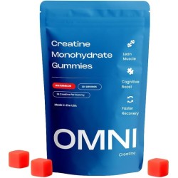 Gomitas de creatina sabor sandía, apoyan músculo, recuperación y función cerebral. Fáciles de tomar y con gran sabor.