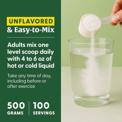 Creatina micronizada sin sabor, antes o después del entrenamiento. Soporte físico y mental. Certificada por NSF.