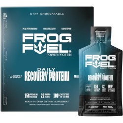 Frog Fuel Power: colágeno nano-hidrolizado post-entreno. Sin gluten, grasa ni azúcar. 22 aminoácidos. Sabor bayas.