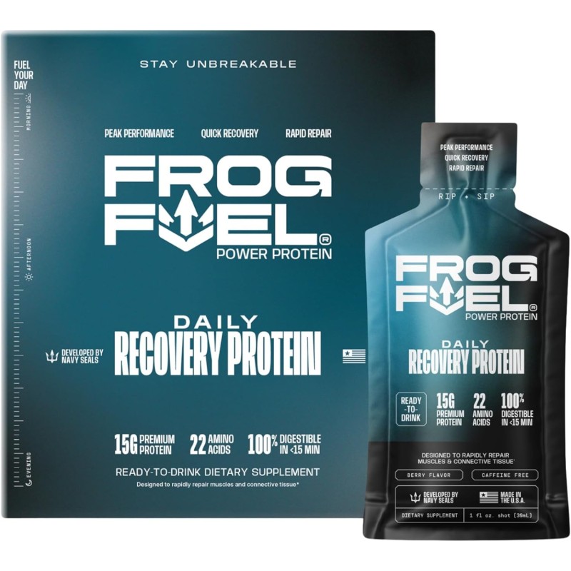 Frog Fuel Power: colágeno nano-hidrolizado post-entreno. Sin gluten, grasa ni azúcar. 22 aminoácidos. Sabor bayas. Frog Fuel Power: colágeno nano-hidrolizado post-entreno. Sin gluten, grasa ni azúcar. 22 aminoácidos. Sabor bayas.