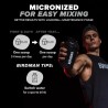 Creatina micronizada BIRDMAN: vegana, sin azúcar, sin gluten ni cafeína. 200 porciones para fuerza y recuperación muscular.