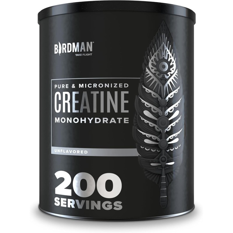 Creatina micronizada BIRDMAN: vegana, sin azúcar, sin gluten ni cafeína. 200 porciones para fuerza y recuperación muscular. Creatina micronizada BIRDMAN: vegana, sin azúcar, sin gluten ni cafeína. 200 porciones para fuerza y recuperación muscular.