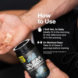 Muscletech Suplemento musculo claro | Pildoras claras libre de acido para musculos