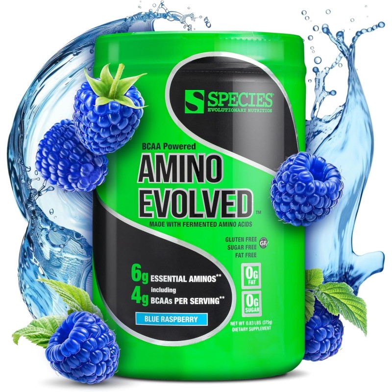 Species Amino Evolved: EAA y BCAA fermentados para recuperación y resistencia. Pre y post entrenamiento. Species Amino Evolved: EAA y BCAA fermentados para recuperación y resistencia. Pre y post entrenamiento.
