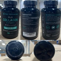 Vital Vitamins - Píldoras de colágeno múltiple | Antienvejecimiento y alimentado con pasturas