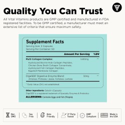 Vital Vitamins - Píldoras de colágeno múltiple | Antienvejecimiento y alimentado con pasturas