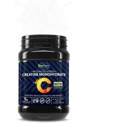 Biochem Fuerza muscular y apoyo de resistencia Monohidrato de creatina micronizada en polvo Fórmula limpia y vegana 100 porcione